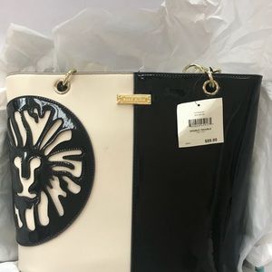 Anne Klein Double Trouble Tote - Black /Vanilla